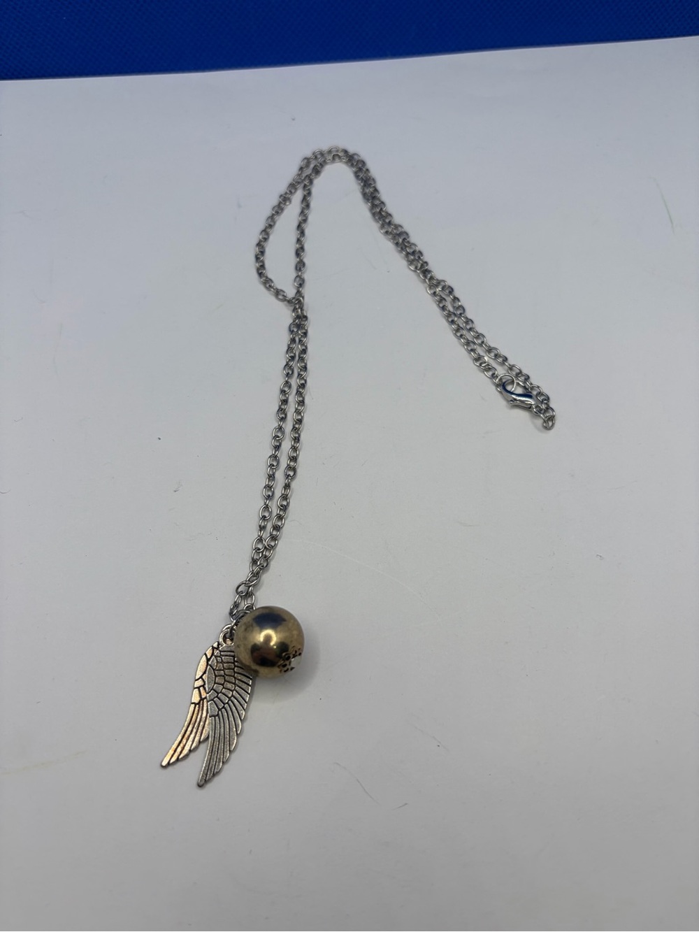 Harry Potter Golden Snitch Wing Pendant Necklace